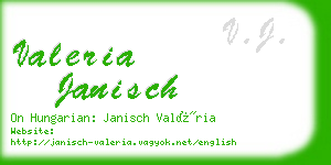 valeria janisch business card